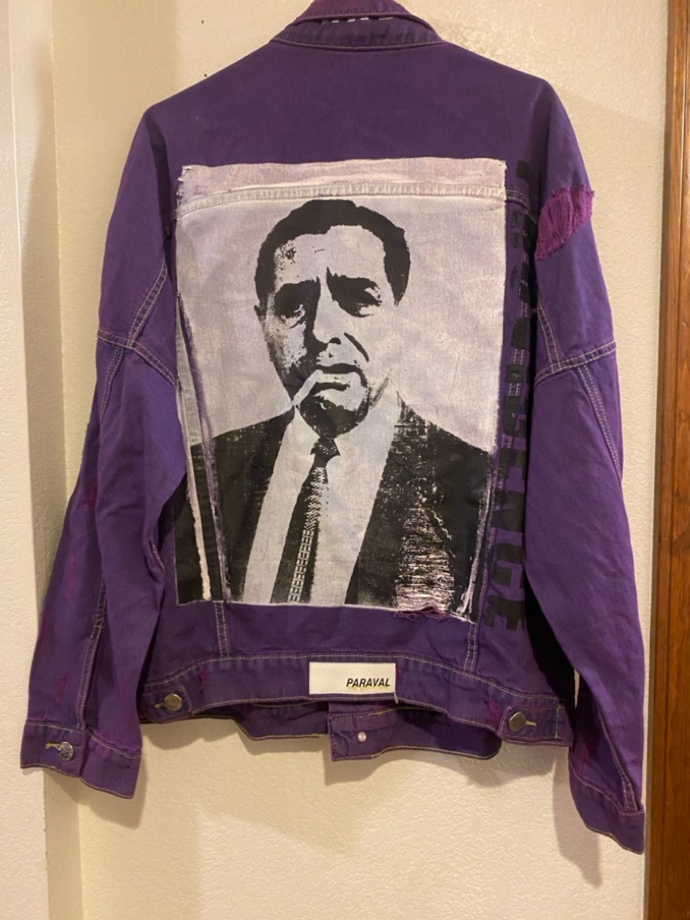 Purple Graphic denuim Jacket - Men's Varsity Style